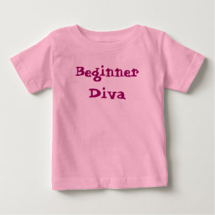 T-shirt Pour Bébé Diva Beginner Cute Sassy Girl Citation