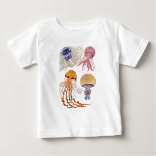 T-shirt Pour Bébé Diverses méduses