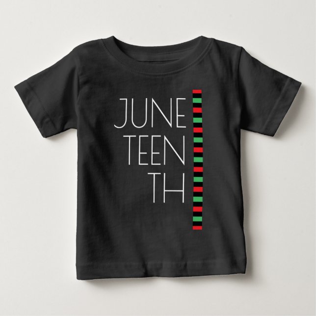 T-shirt Pour Bébé Dix-neuvième liberté rouge noire verte (Devant)