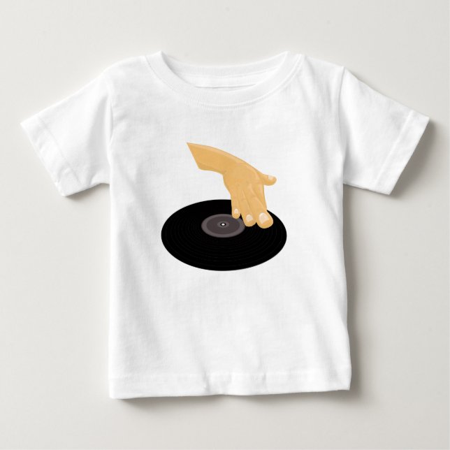 T-shirt Pour Bébé DJ Scratch (Devant)