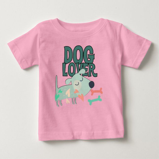 T-shirt Pour Bébé Dog (Devant)