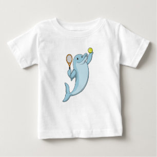 T-shirt Pour Bébé Dolphin at tennis