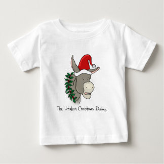 T-shirt Pour Bébé Dominick l'âne italien de Noël