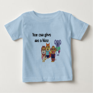 T-shirt Pour Bébé donne-moi un baiser