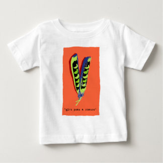 T-shirt Pour Bébé donner aux pois une orange de chance