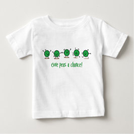 T-shirt Pour Bébé Donnez une chance aux petits pois