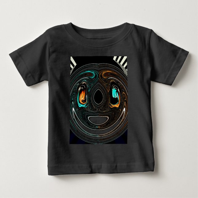 T-shirt Pour Bébé Doodle ethnique africain Zebra texturé Art Imprime (Devant)