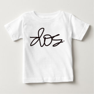 T-shirt Pour Bébé Dos. Tête de deuxième anniversaire.