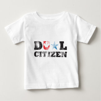 T-shirt Pour Bébé Double citoyen