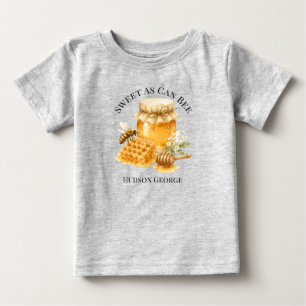 T-shirt Pour Bébé Douce Comme Peut L'Abeille Nom de Fête de Bébé Neu