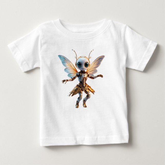 T-shirt Pour Bébé Douce Fée Robot Danseuse Ant Girl Pixie (Devant)