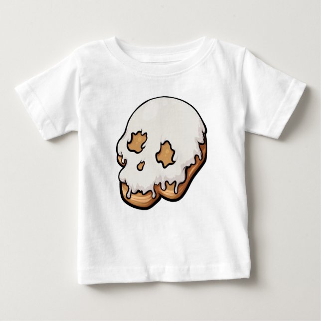 T-shirt Pour Bébé Doughnut de crâne doux et mortel (Devant)