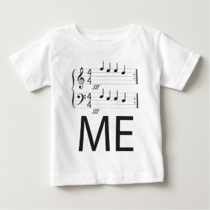 T-shirt Pour Bébé Douille infantile de musique la longue,