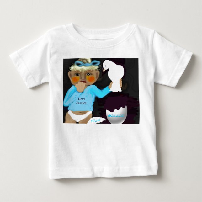 T-shirt Pour Bébé Dovi Zazzles (Devant)
