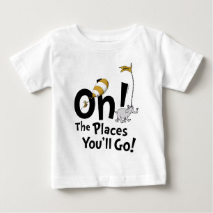 T-shirt Pour Bébé Dr Seuss   Oh, les endroits où vous irez ! Retro