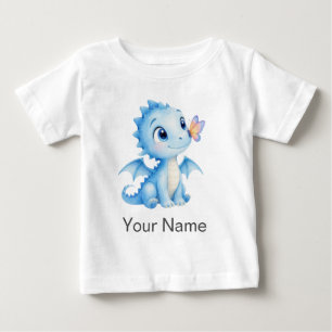 T-shirt Pour Bébé Dragon bébé papillon aquarelle personnalisé pour e