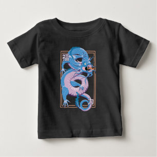 T-shirt Pour Bébé Dragon Chinois Bleu