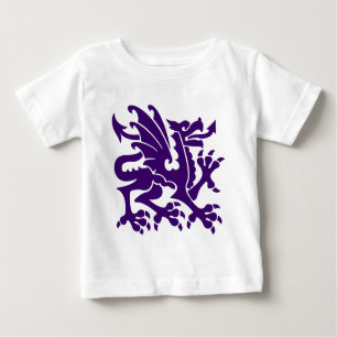 T-shirt Pour Bébé Dragon héraldique 01 - Violet profond