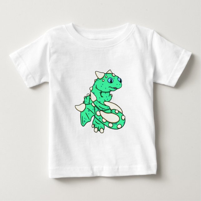 T-shirt Pour Bébé Dragon vert en bon état par Carrie Michael (Devant)