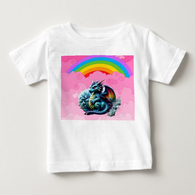T-shirt Pour Bébé Dragons Mignons (Devant)