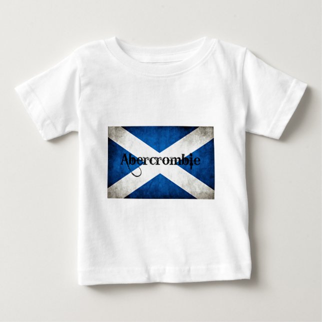T-shirt Pour Bébé Drapeau Abercrombie Grunge (Devant)