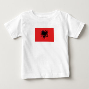 T-shirt Pour Bébé Drapeau albanais patriotique