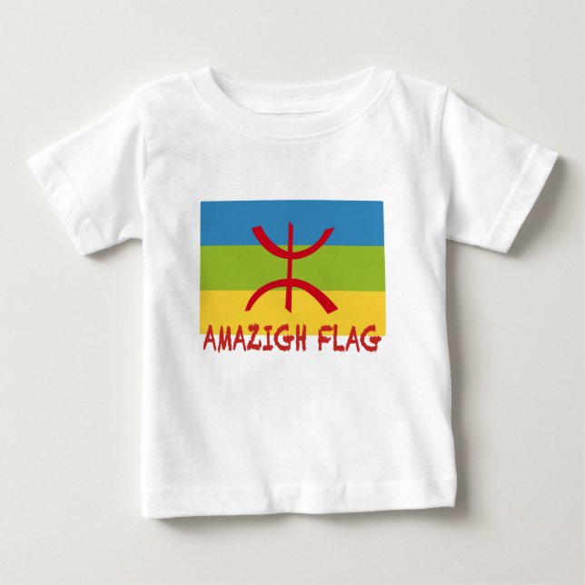 T-shirt Pour Bébé Drapeau Amazigh - Drapeau Amazigh Drapeau (Devant)