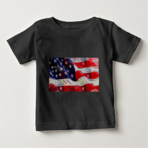 T-shirt Pour Bébé Drapeau américain
