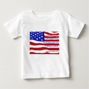 T-shirt Pour Bébé Drapeau américain avec Promdge sur rayures