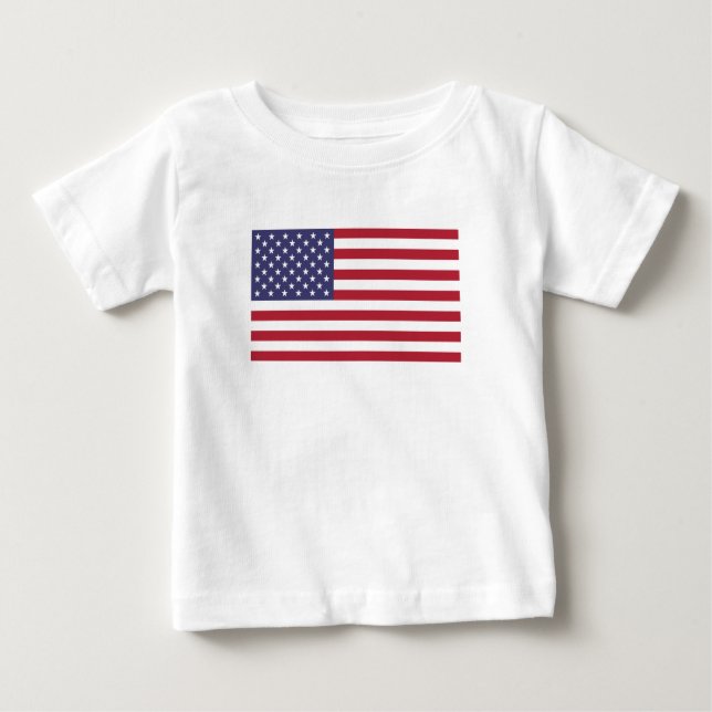 T-shirt Pour Bébé Drapeau américain, Drapeau américain (Devant)