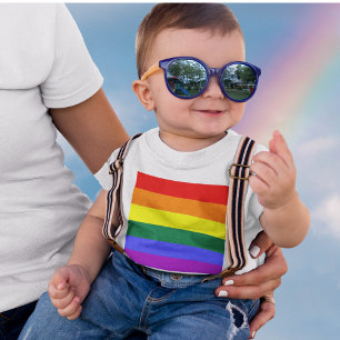 T-shirt Pour Bébé Drapeau arc-en-ciel LGBT Pride