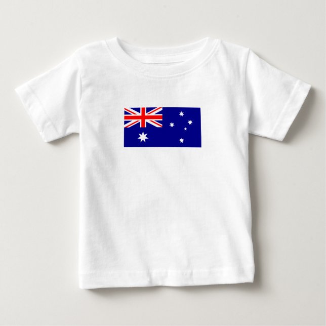 T-shirt Pour Bébé Drapeau australien patriotique (Devant)