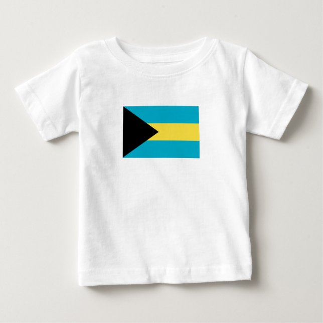 T-shirt Pour Bébé Drapeau bahaméen (Devant)