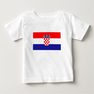 T-shirt Pour Bébé Drapeau croate