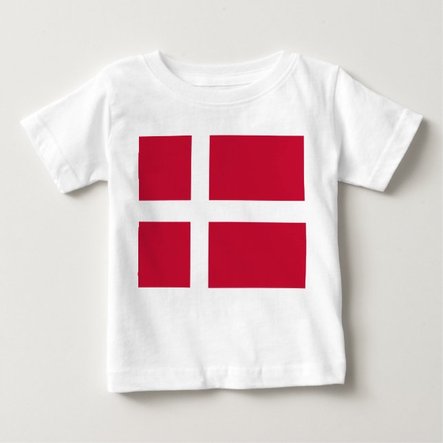 T-shirt Pour Bébé Drapeau danois (Devant)