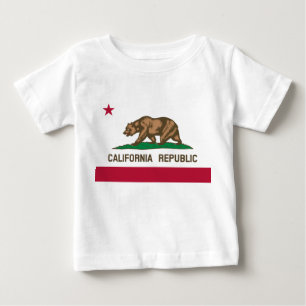 T-shirt Pour Bébé Drapeau de Californie