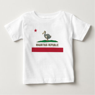 T-shirt Pour Bébé Drapeau de Californie de la République Maurice