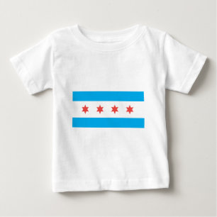 T-shirt Pour Bébé Drapeau de Chicago