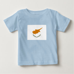 T-shirt Pour Bébé Drapeau de Chypre