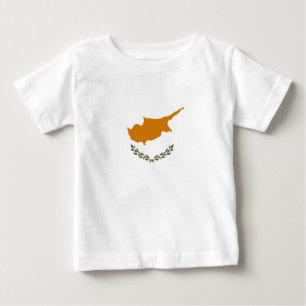 T-shirt Pour Bébé Drapeau de Chypre