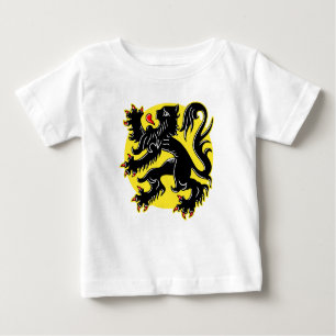 T-shirt Pour Bébé Drapeau de Flandre