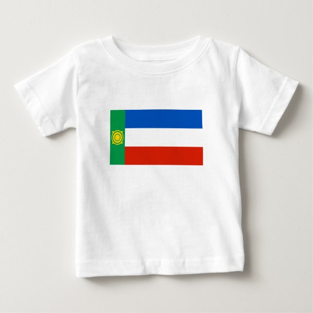 T-shirt Pour Bébé Drapeau de Khakassie (Devant)