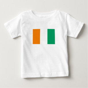T-shirt Pour Bébé Drapeau de la Côte d'Ivoire