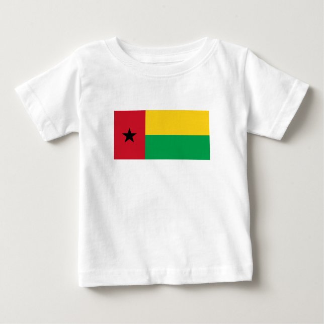 T-shirt Pour Bébé Drapeau de la Guinée Bissau (Devant)
