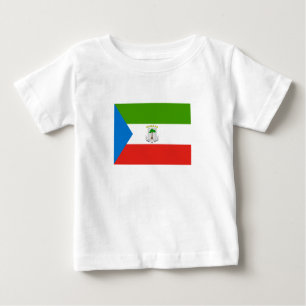 T-shirt Pour Bébé Drapeau de la Guinée équatoriale