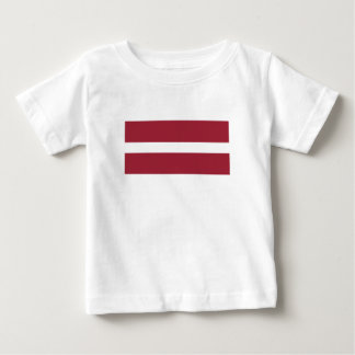 T-shirt Pour Bébé Drapeau de la Lettonie