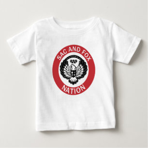 T-shirt Pour Bébé Drapeau de la nation Sac et Fox Oklahoma