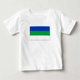 T-shirt Pour Bébé Drapeau de la République de Komi
