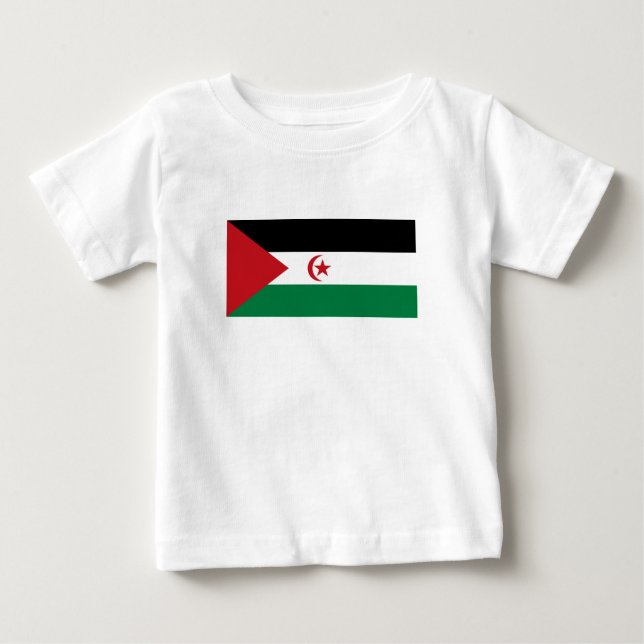 T-shirt Pour Bébé Drapeau de la République démocratique arabe sahrao (Devant)