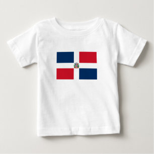 T-shirt Pour Bébé Drapeau de la République Dominicaine